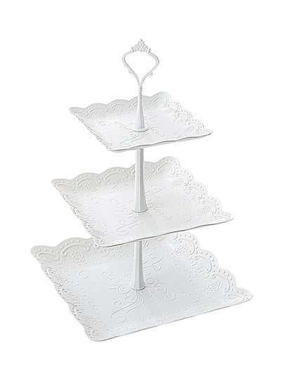 Buy 3-Layer Snack Tray White in UAE