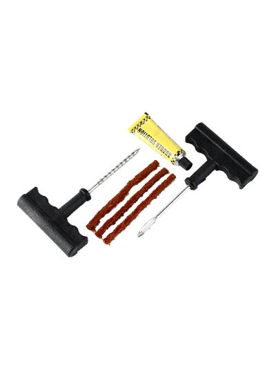 Buy 8-Piece Car Tyre Puncture Repair Tool With Split-Eye Insert Needle Rasp Set in Saudi Arabia