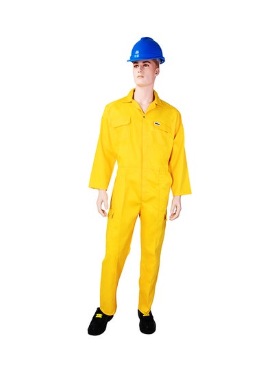 Buy Safety Coverall Yellow 4XL in UAE