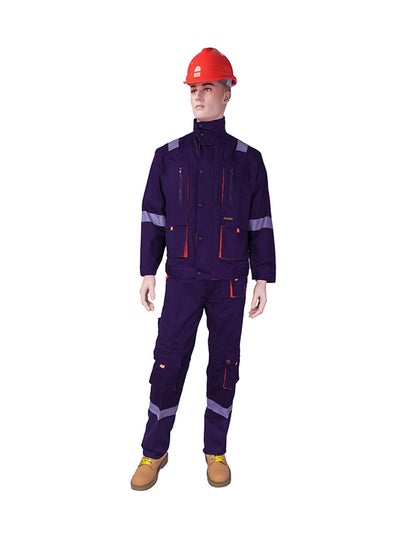 Buy European Style Safety Pants And Shirt Set Navi Blue Small in UAE