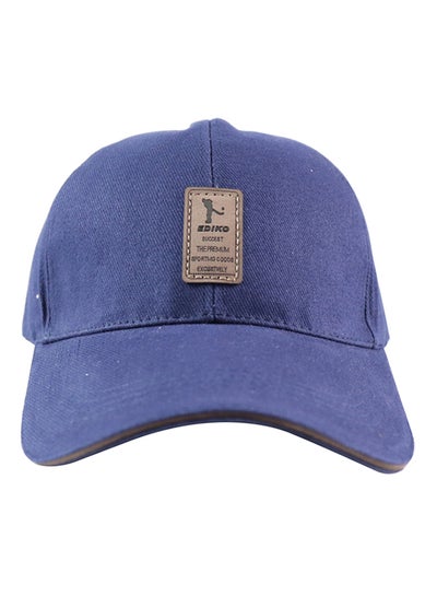 Buy Solid Baseball Cap Blue in UAE