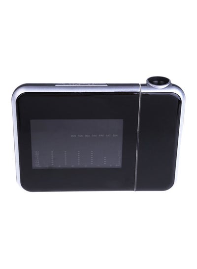 اشتري Digital LED Projector Alarm Clock Black/Silver في مصر