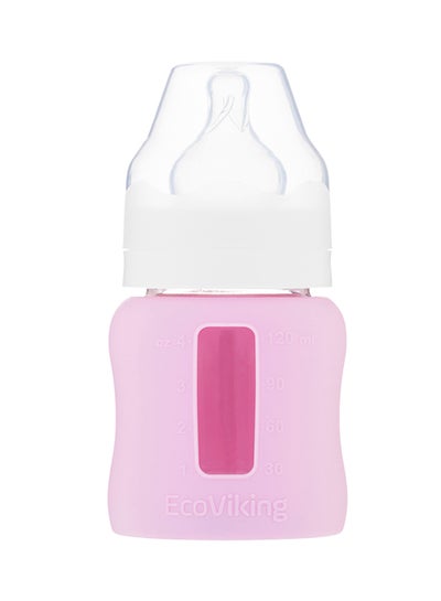 Buy Wide Neck Feeding Bottle With Sleeve, 120 ml in UAE