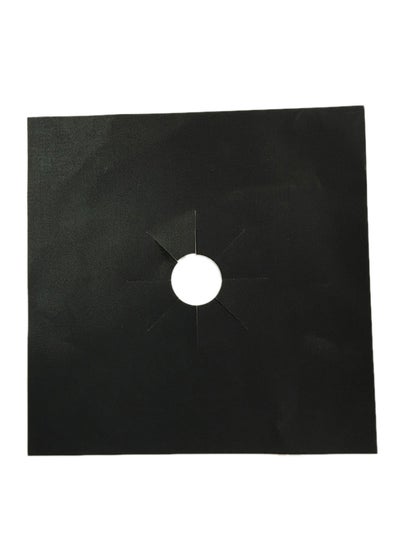 Buy 8-Piece Gas Stove Protection Mat Black in Saudi Arabia