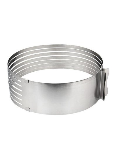 Buy Retractable Circular Ring Cake Mould Silver in Saudi Arabia