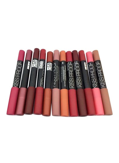 Buy 12-Piece Matte Lipstick Set Multicolour in UAE