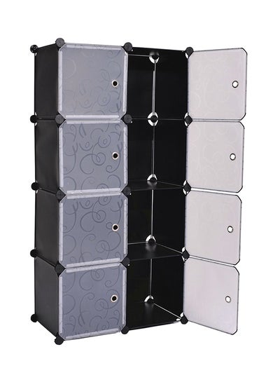 Buy 8 Cells Multifunctional Deatchable Storage Cabinet Clear/Black 4 to 5feet in Saudi Arabia