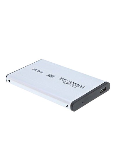 Buy USB 2.0 SATA Hard Disk Drive External Adapter Case White in UAE