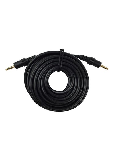 Buy Male To Male Stereo Audio Input Cable Black in UAE