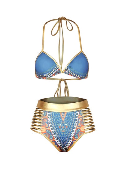 Buy Printed Bikini Set Multicolour in UAE