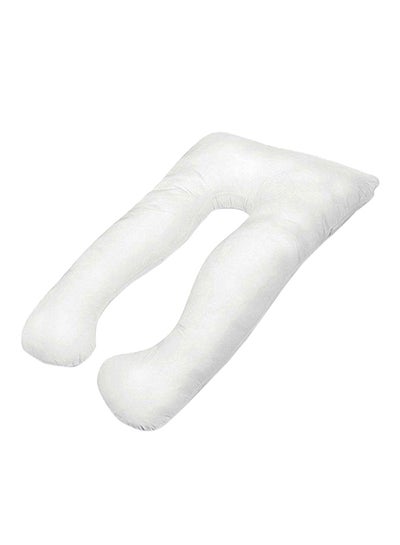 Buy U-Shaped Maternity Pillow Cotton White 100x120centimeter in UAE