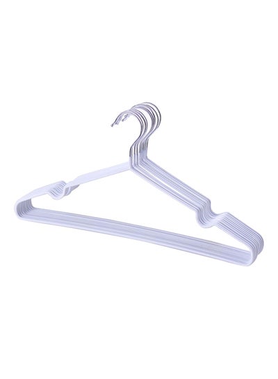 Buy 10-Piece Hanger Set White 40x20cm in Egypt