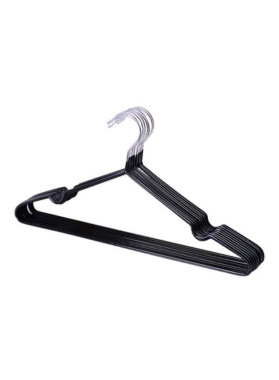 Buy 10-Piece Hanger Set Black/Silver 40x20cm in UAE