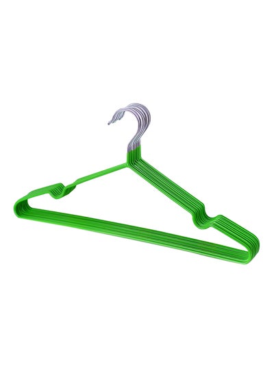 Buy 10-Piece Hanger Set Green/Silver 40x20cm in Egypt