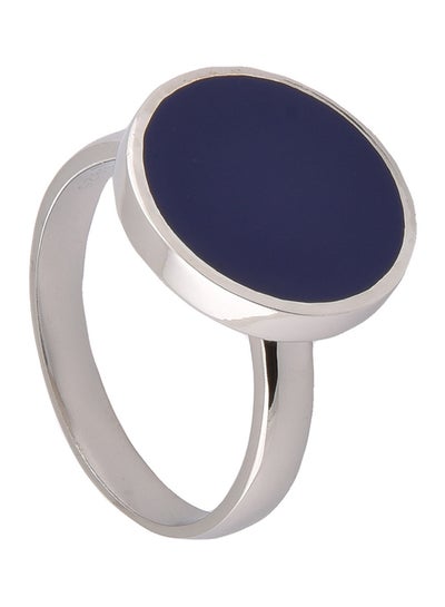 Buy 925 Sterling Silver Ring BQ3230-oval-navy in Saudi Arabia