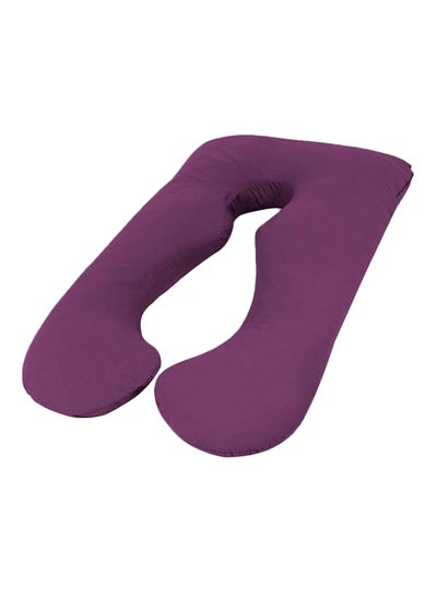 Buy U Shape Comfortable Maternity Pillow Microfiber Purple 120x70x25cm in Saudi Arabia