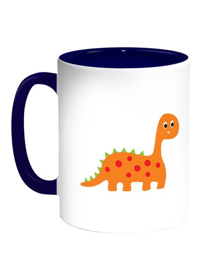 Buy Dinosaur Printed Coffee Mug White/Blue in Egypt