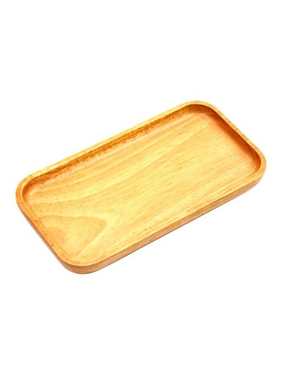 Buy Wooden Plate Brown 13x30centimeter in Saudi Arabia