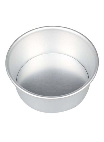 Buy Round Removable Bottom Cheesecake Pan Silver 8inch in Saudi Arabia