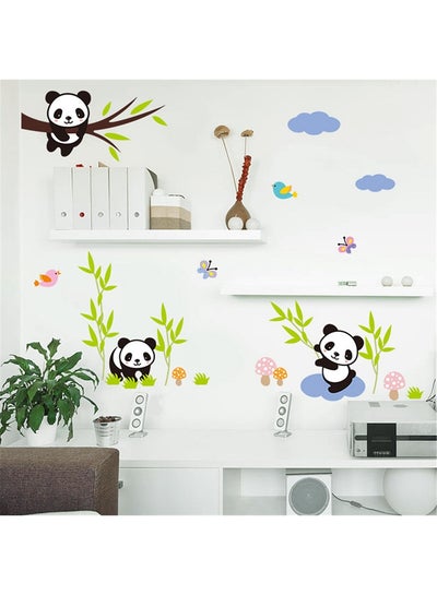 Buy DIY Panda Wall Sticker Multicolour 90x30centimeter in UAE