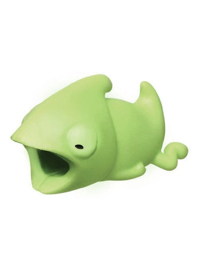 Buy Protective Cute Animal Shaped Cable Bite For Apple iPhone Green in UAE