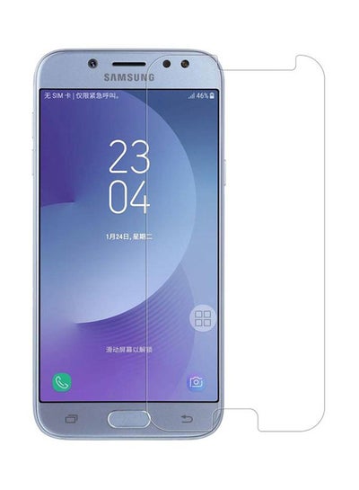 Buy Tempered Glass Screen Protector For Samsung Galaxy J7 2017 Transparent in Saudi Arabia