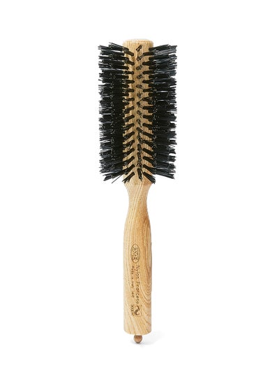 Buy Triangle Natural Handle Bristle Brush Black/Beige 75grams in UAE