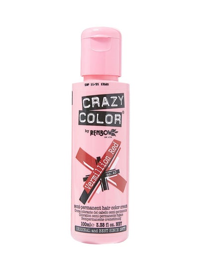 Buy Crazy Color Cream Vermillion Red 100ml in UAE