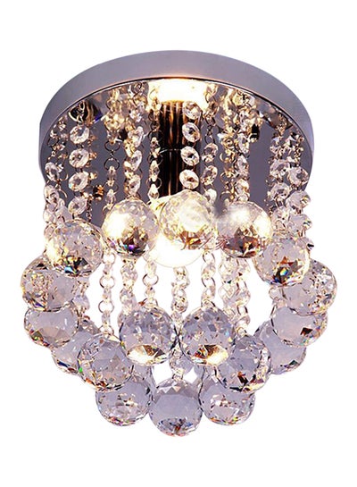 Buy Droplets Ceiling Pendant Light Chandelier Clear/Black in UAE