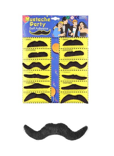 Buy 12-Piece Party Fake Moustache Set in Egypt