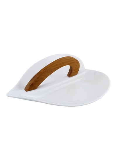 Buy Heart Shaped Plate White/Beige in UAE