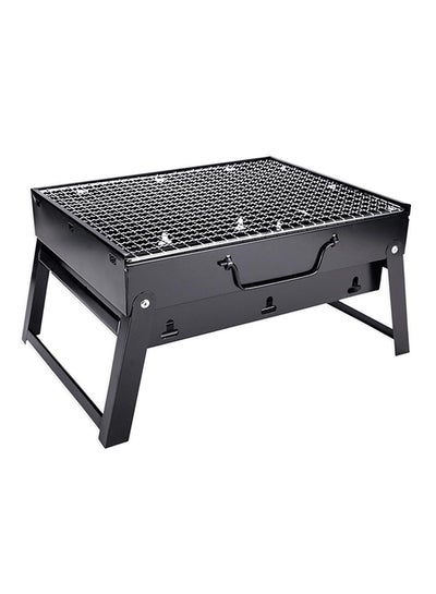 Buy Portable Barbeque Charcoal Grill Black/Silver 35x27.5cm in Egypt