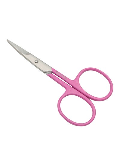 Buy Nail And Cuticle Curved Scissors Pink/Silver in UAE