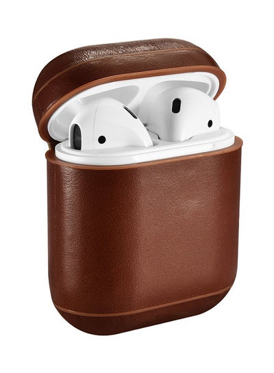 Buy Protective Case For Apple AirPods Brown in Saudi Arabia