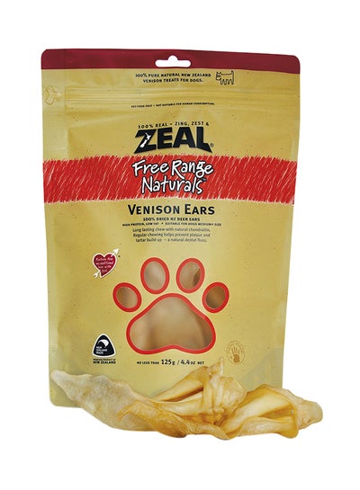 Buy Free Range Naturals Venison Ears Brown 125grams in UAE