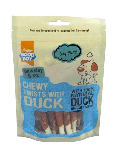 Buy Chewy Twists With Duck White/Brown 90grams in UAE