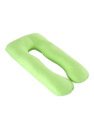 Buy U-Shaped Maternity Pillow cotton Green 70x130cm in UAE