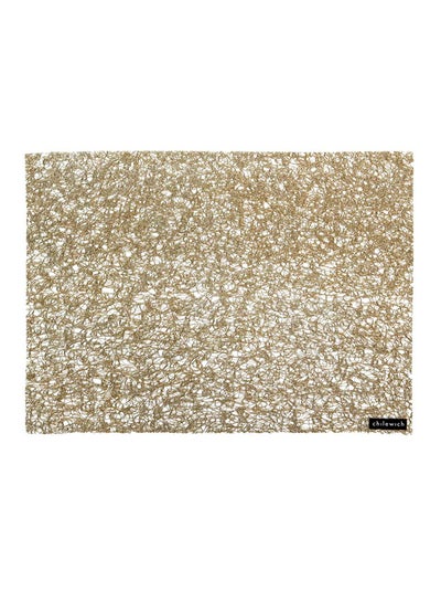 Buy Metallic Lace Placemat Gold 46x33centimeter in UAE