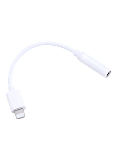 Buy 3.5 mm To 8-Pin Audio Connector Cable White in Egypt