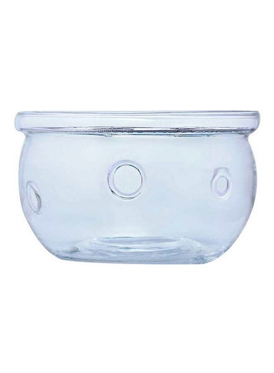 Buy Glass Tea Warmer Clear 7x7x12.5centimeter in UAE