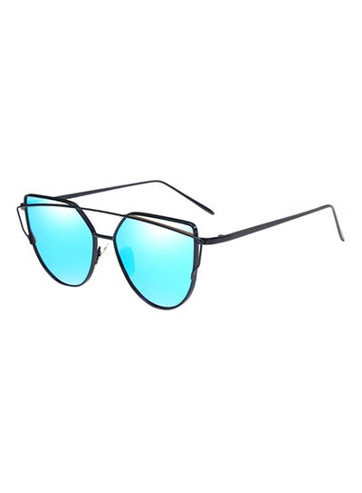 Buy UV Protection Cat Eye Sunglasses Black/Blue in Saudi Arabia