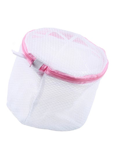 Buy Clothes Wash Laundry Bag White/Pink 150mm in Saudi Arabia