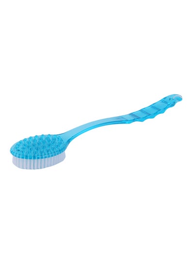 Buy Long Handle Ultra Soft Bath Shower Brush Blue 36.6x7x3centimeter in Saudi Arabia