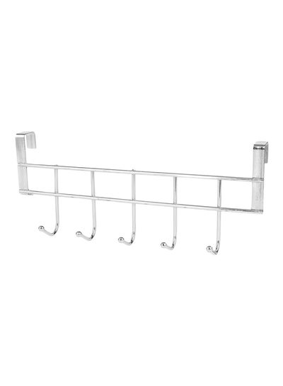 Buy 5-Hook Door Back Kitchen Cabinet Hanger Silver in Saudi Arabia