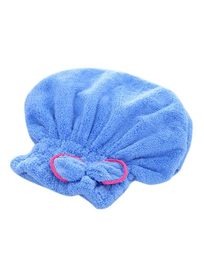 Buy Quick Hair Drying Hat Wrap Cap Blue in Saudi Arabia