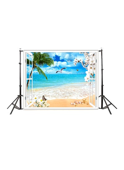 Buy Seascape Beach Dreamlike Haloes 3D Photography Background Multicolour in UAE