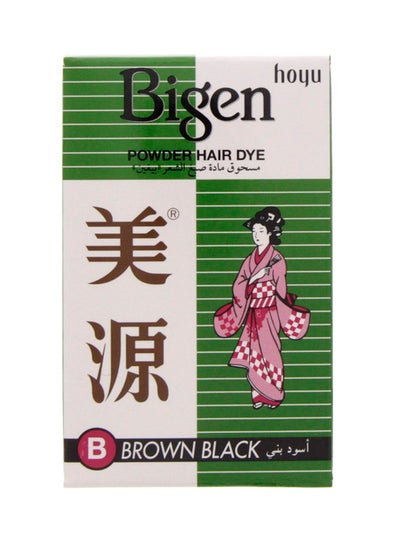 Buy Powder Hair Dye Color Brown Black B 6grams in UAE
