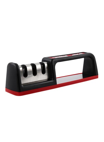 Buy Three-Stage Knife Sharpener Black/Red in Egypt
