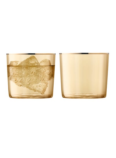 Buy 2-Piece Sorbet Tumbler Set Brown 310ml in Saudi Arabia