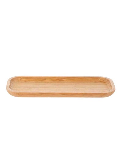 Buy Wooden Rectangle Serving Trays Brown 2.5x15x36centimeter in Saudi Arabia